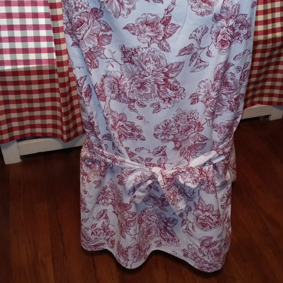 4 Wonderful French Country Farm Tile Cotton Tie back Dining Chair Slip Covers! - Picture 3 of 5